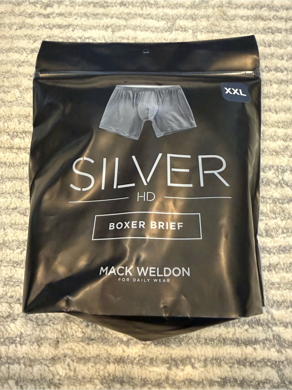 Mack Weldon Boxer Brief in Navy